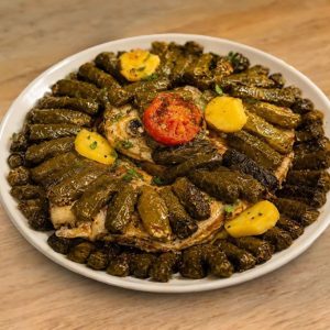 Ouzi With Vine Leaves