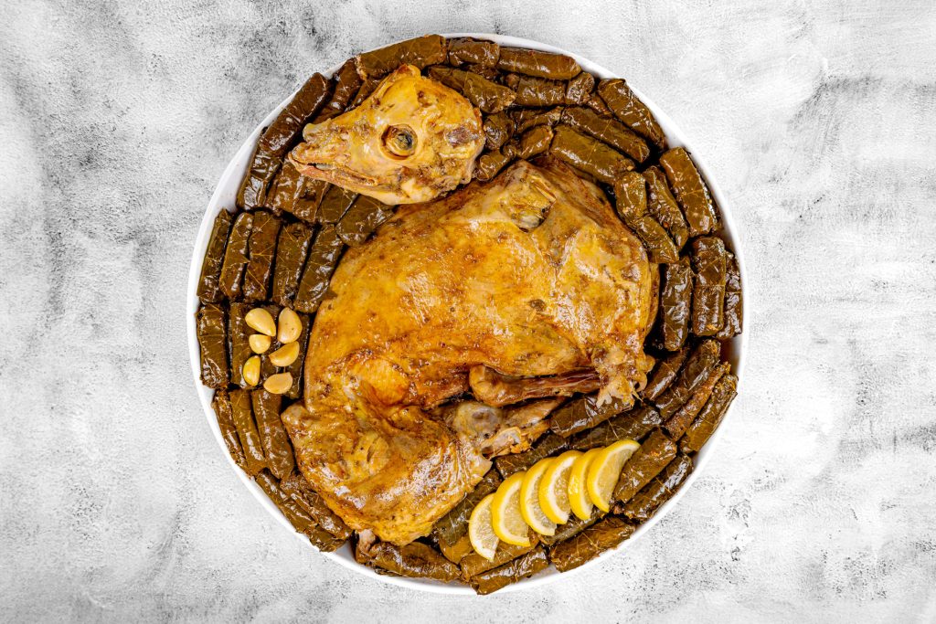 Ouzi With Vine Leaves