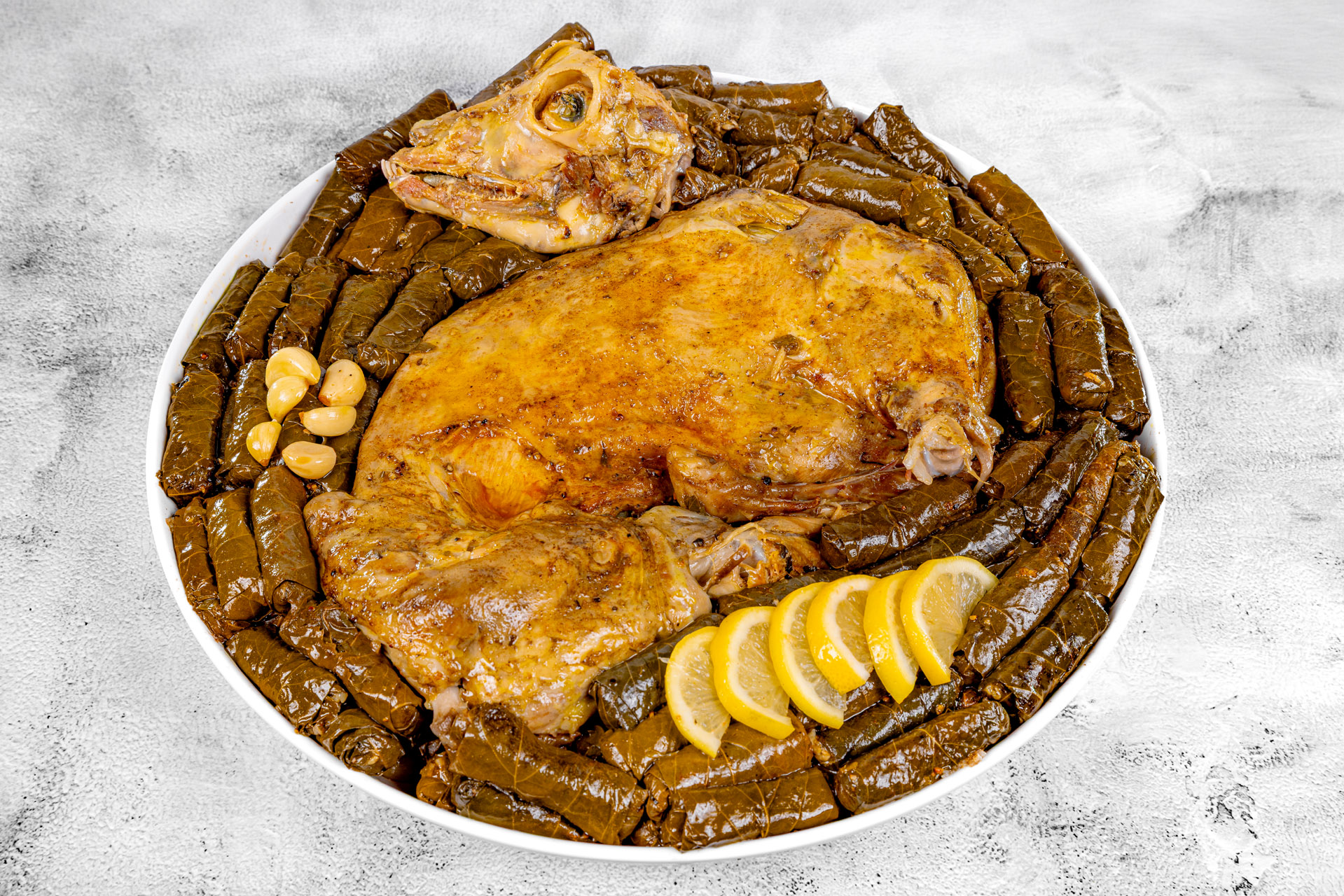 Ouzi With Vine Leaves