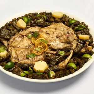 Ouzi with Vine Leaves